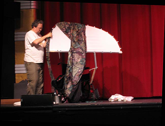 Assembling the drape